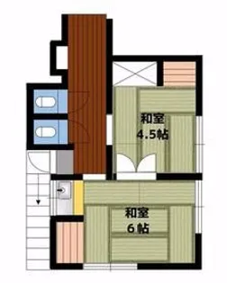 奈良橋荘【2階】の間取り