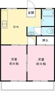 メールハイツB【1階】の間取り