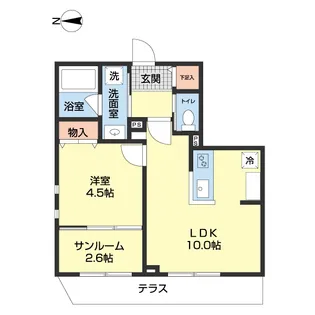 ボン・ビスタ日吉【1階】の間取り