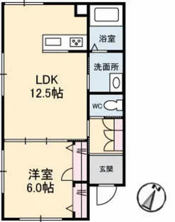 ベレオ牛田【1階】の間取り