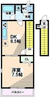 東京都国分寺市東元町3【アパート】の間取り