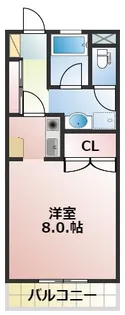 熊本県熊本市南区江越1【マンション】の間取り