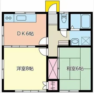 立川貸家【1階】の間取り