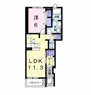 グレイス ヒルI【1階】の間取り