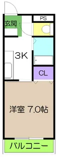 1Kの間取り画像