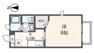 シャーメゾン南大沢【2階】の間取り