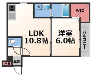 フジパレス稲田本町【2階】の間取り