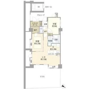 コージーコートたまプラーザ【2階】の間取り