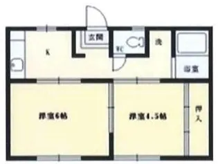 トラッド山田【2階】の間取り