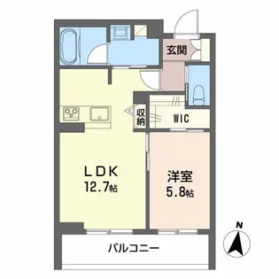 シャーメゾンステージ神明【4階】の間取り