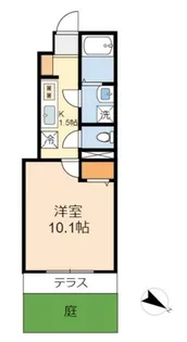 東京都稲城市大丸【アパート】の間取り