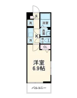 リブリ・グランコート新羽【2階】の間取り