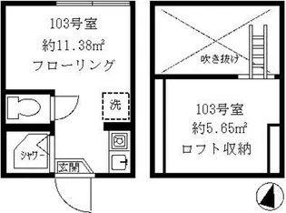 ティ・アーモ コルテス【1階】の間取り