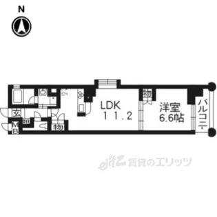 ベラジオ四条烏丸3【10階】の間取り