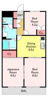 Grace Court WARABI【3階】の間取り