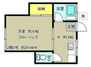 富士ハイツ【2階】の間取り