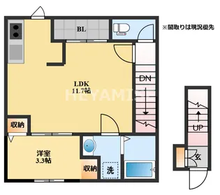 Prezia福田【2階】の間取り