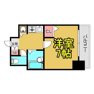 リーガル都島【6階】の間取り