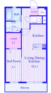 クレールマウント【2階】の間取り