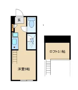 ラ・プチット・メゾン弥生町【1階】の間取り