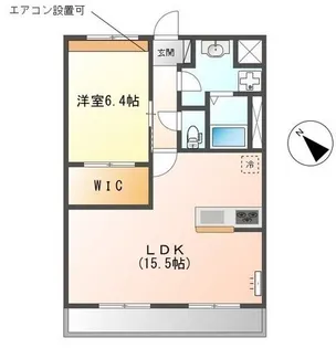 2LDKの間取り画像