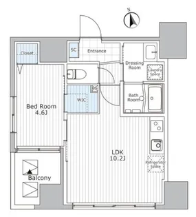 ウィステリア エス 上野【10階】の間取り