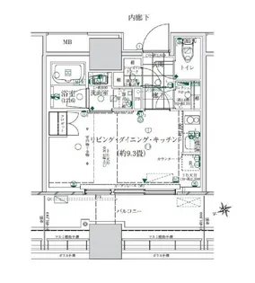 ローレルタワールネ浜松町【5階】の間取り