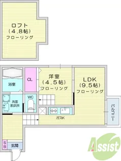 エールリベルテ2【2階】の間取り