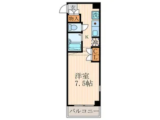 ベルシーズ【6階】の間取り