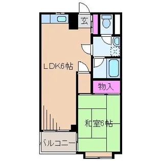 メゾン美鈴【2階】の間取り