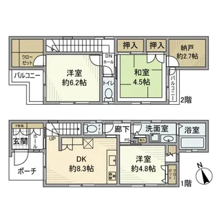 東京都世田谷区船橋6【一戸建】の間取り