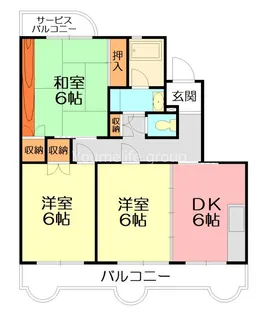 神奈川県小田原市西酒匂2【マンション】の間取り