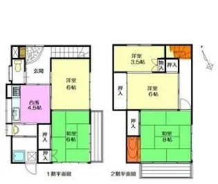 神奈川県横浜市鶴見区岸谷1【一戸建】の間取り