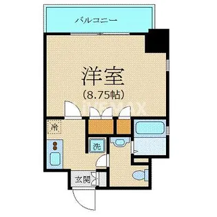 プラーズタワー東新宿ビル【17階】の間取り