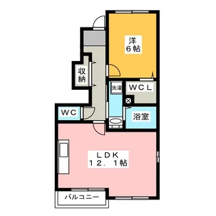 ラ・カンパーニャ A【1階】の間取り