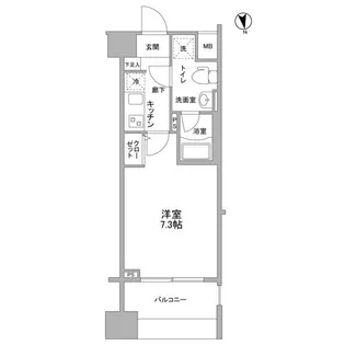 メインステージ白金高輪駅前【2階】の間取り