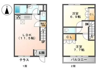 URBAN DELIGHT【1階】の間取り