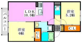 グレイス鷺沼台B【2階】の間取り