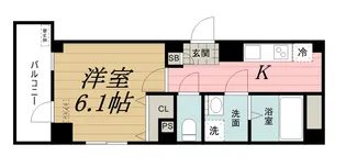 千葉県千葉市中央区市場町【マンション】の間取り