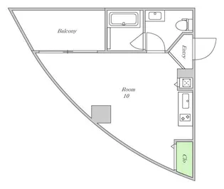 大阪府大阪市北区大淀南2【マンション】の間取り