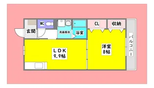 広島県東広島市西条町御薗宇【マンション】の間取り