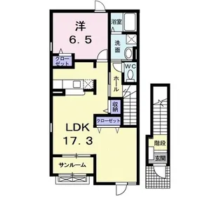 アスパラ・F【2階】の間取り