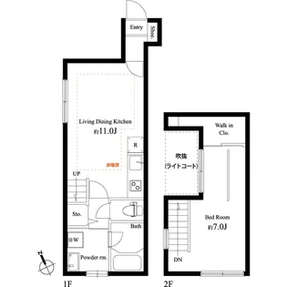 キングハウス吉祥寺【2階】の間取り