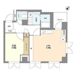 東京都港区西新橋1【マンション】の間取り