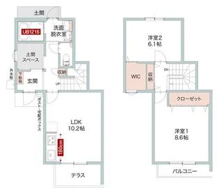神奈川県横浜市都筑区北山田7【アパート】の間取り