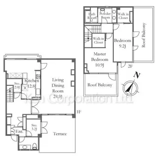 エビック駒沢【1階】の間取り