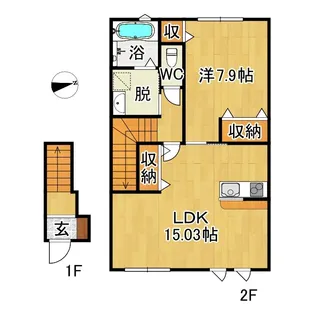 アネックス樹木【2階】の間取り