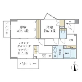 東京都杉並区和泉3【マンション】の間取り