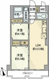 シャトレー町田ガーデン【4階】の間取り