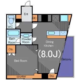 デュオ・スカーラ品川大井【3階】の間取り